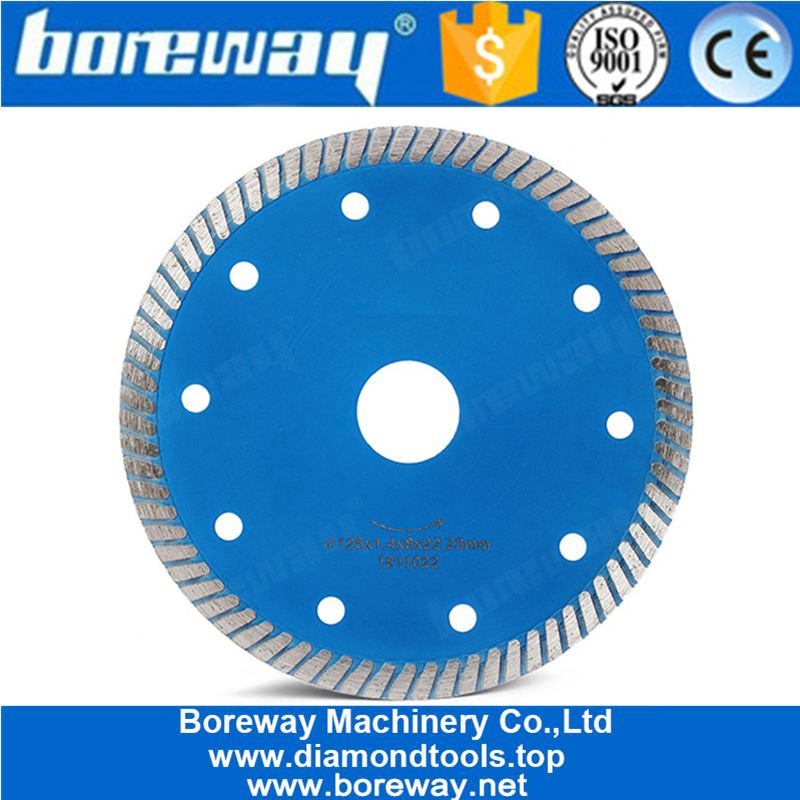 5 Inch Turbo Teeth Diamond Cutting Saw Blade For Stone Concrete