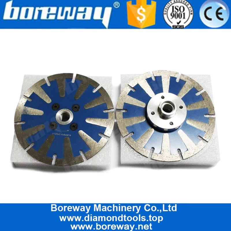 5 Zoll Nassgebrauch Kreissägeblatt Granitschneiden Betonschneidscheibe mit T-Segment-Schutzzähnen