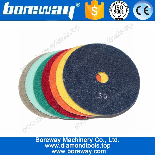 5 "व्हाइट फलक पालिशगर पैड