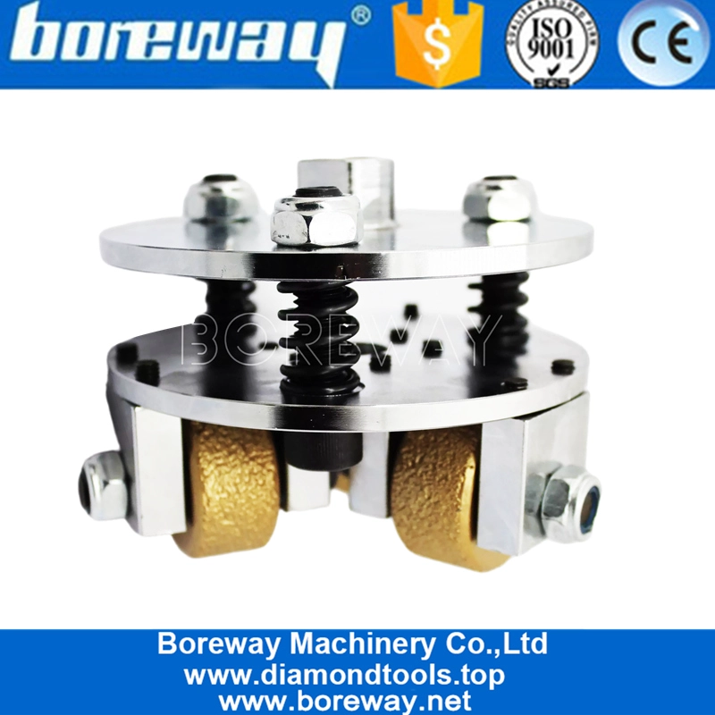 5-Zoll-Doppelschicht-Vakuumlöten-Bush-Hammerplatte für Handheld-Maschine