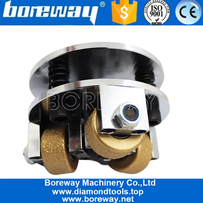 5-Zoll-Doppelschicht-Vakuumlöten-Bush-Hammerplatte für Handheld-Maschine