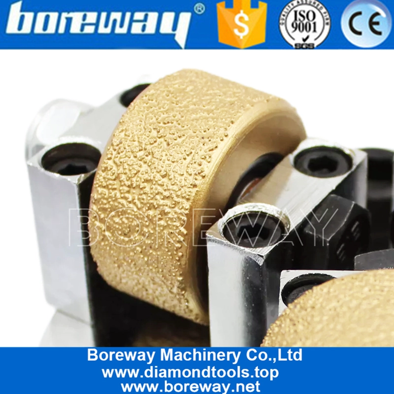 5-Zoll-Doppelschicht-Vakuumlöten-Bush-Hammerplatte für Handheld-Maschine