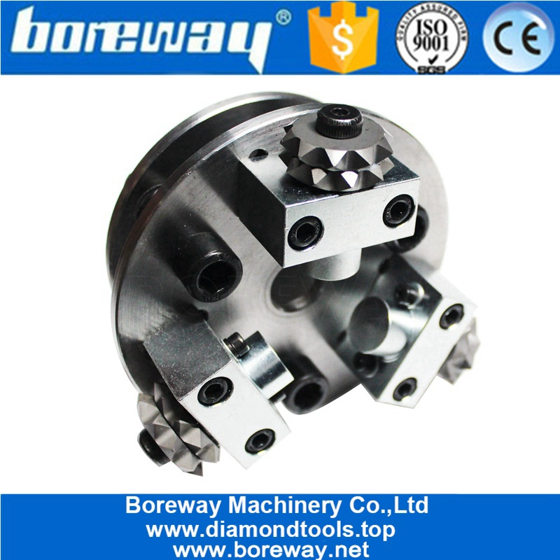 5インチの衛星タイプのブッシュハンマープレートは、石大理石の粉砕のための3つのヘッドを備えています