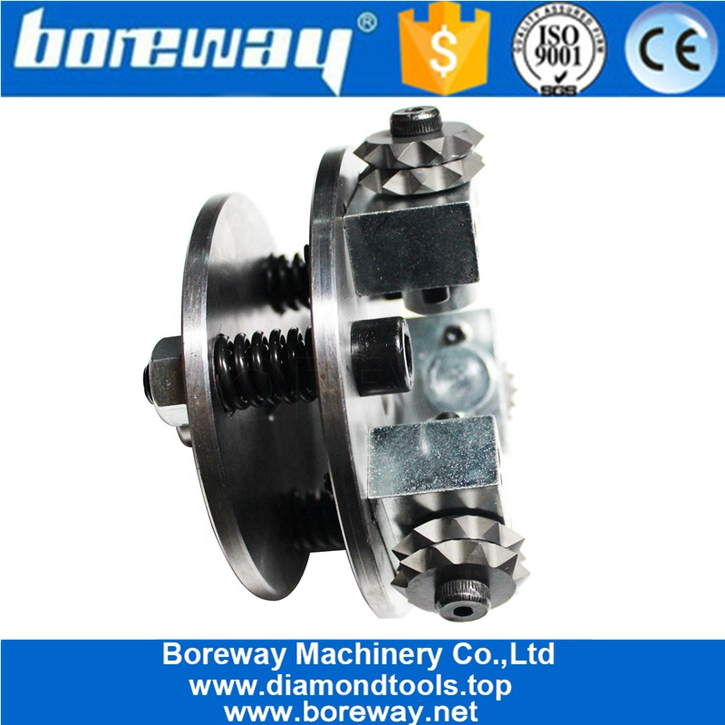 5インチの衛星タイプのブッシュハンマープレートは、石大理石の粉砕のための3つのヘッドを備えています