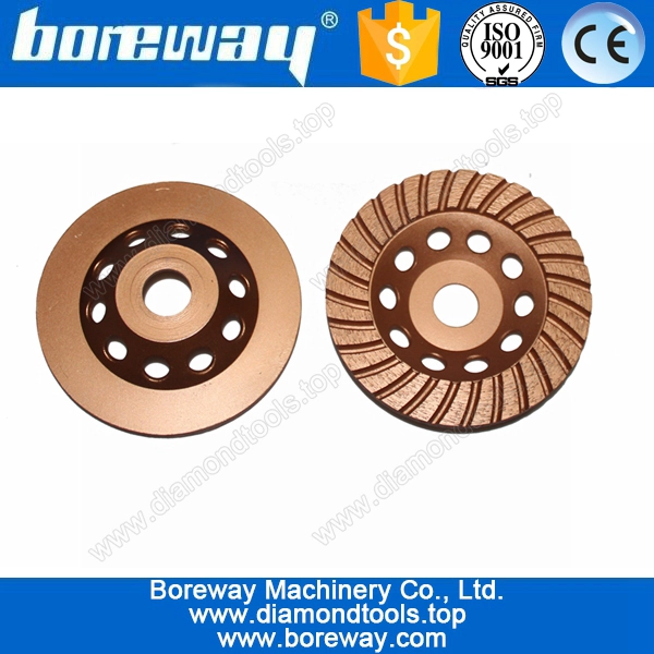 5 इंच धातुमल हीरे कप घर्षण पहिया