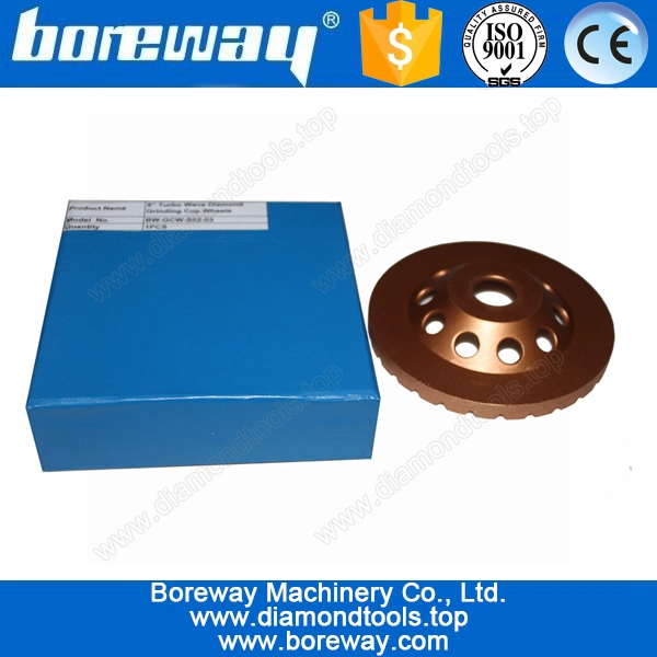 5 इंच धातुमल हीरे कप घर्षण पहिया