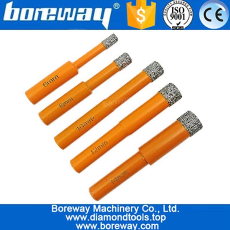 5本/セットラウンドシャンク真空ろう付けダイヤモンドドリルビット用石