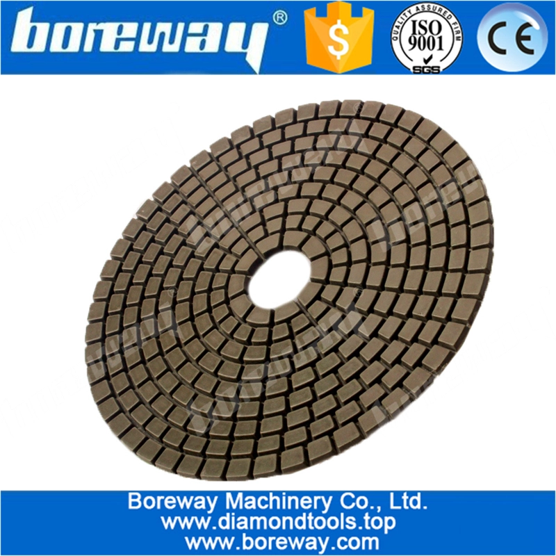 ग्रेनाइट के लिए 5 इंच 125 मिमी हीरा पीसने डिस्क गीले पॉलिशिंग बफ़िंग पैड