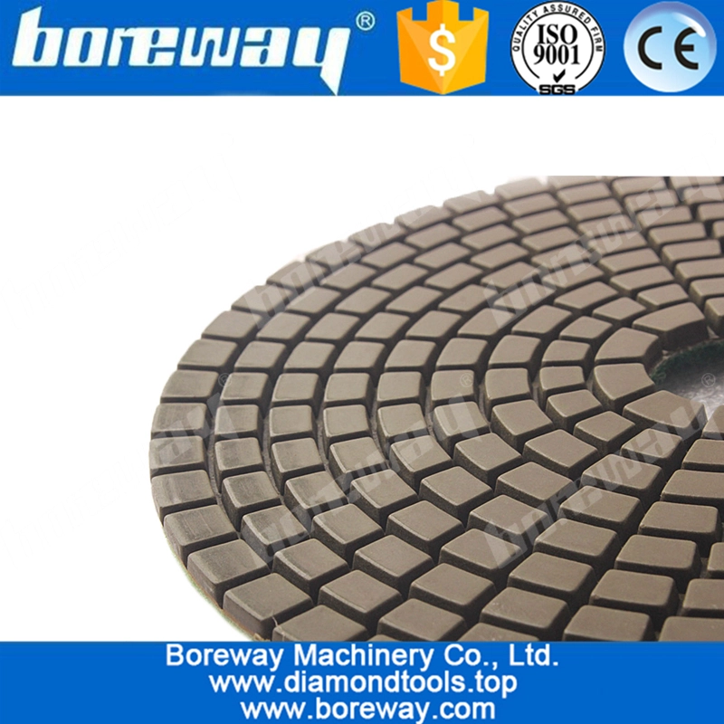 ग्रेनाइट के लिए 5 इंच 125 मिमी हीरा पीसने डिस्क गीले पॉलिशिंग बफ़िंग पैड