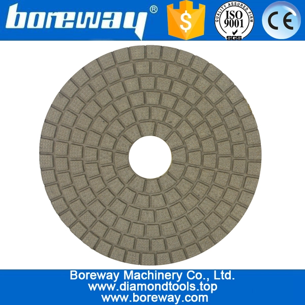 पत्थर सिरेमिक के लिए 5inch 125mm काले और सफेद बुफ़ पॉलिशिंग पैड