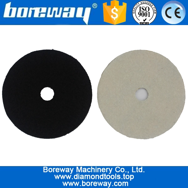 पत्थर सिरेमिक के लिए 5inch 125mm काले और सफेद बुफ़ पॉलिशिंग पैड