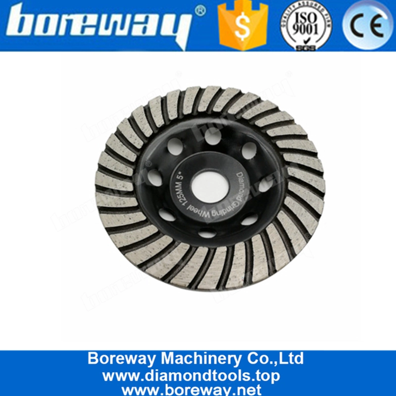 Mola diamantata da 5 pollici D125mm con turbo diamantato per muratura di cemento