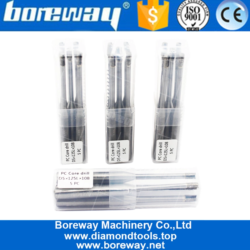 सिरेमिक माइक्रोक्रिस्टलाइन निर्माता के लिए 5 मिमी डायमंड पीसी ड्रिल बिट