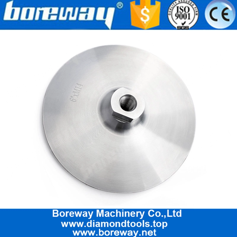 6-Zoll-Klett-Backer-Pads auf Aluminiumbasis für Winkelschleifer-Polierer