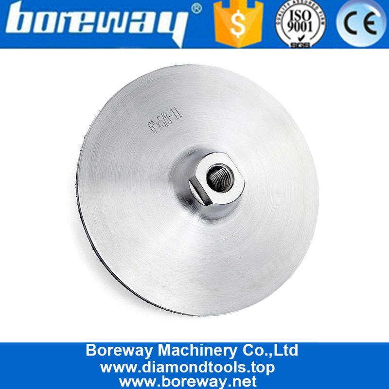 6-Zoll-Klett-Backer-Pads auf Aluminiumbasis für Winkelschleifer-Polierer