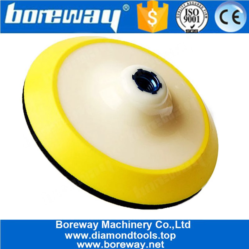 6 इंच प्लास्टिक Backer घर्षण धारक पालिश कोण चक्की के लिए