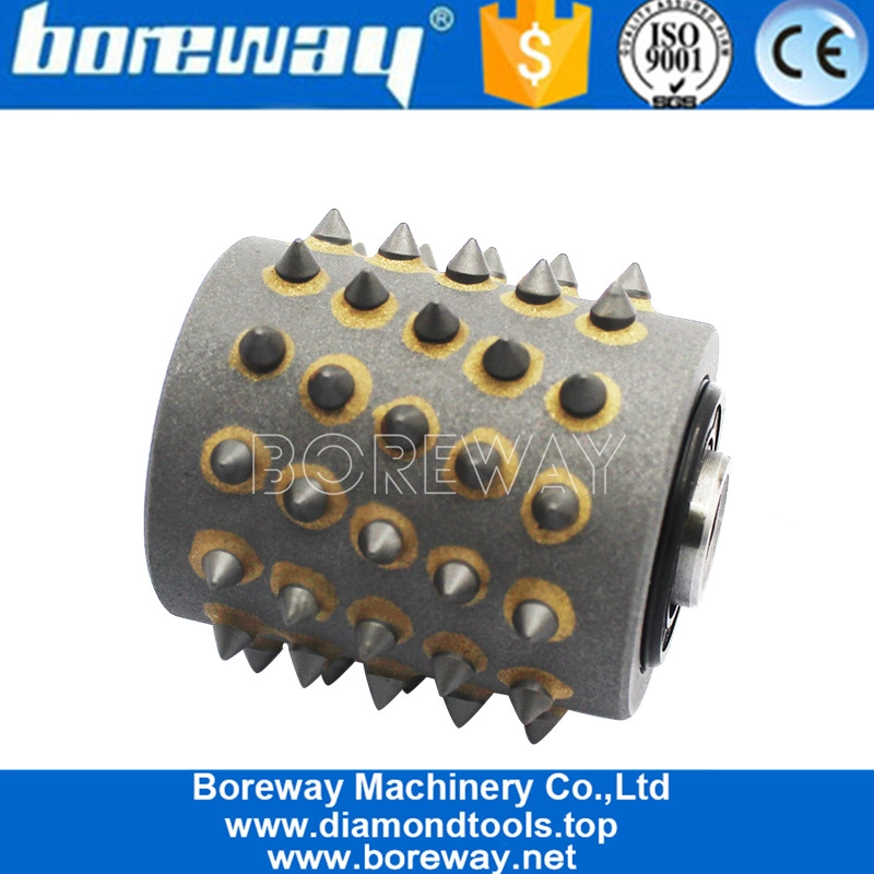 60er Jahre Buschhammerkopf mit Hufeisenbasis für Betonbodenschleifen