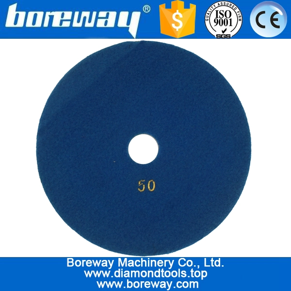 6inch 150mm 7 steps wet use square type diamond polishing pads