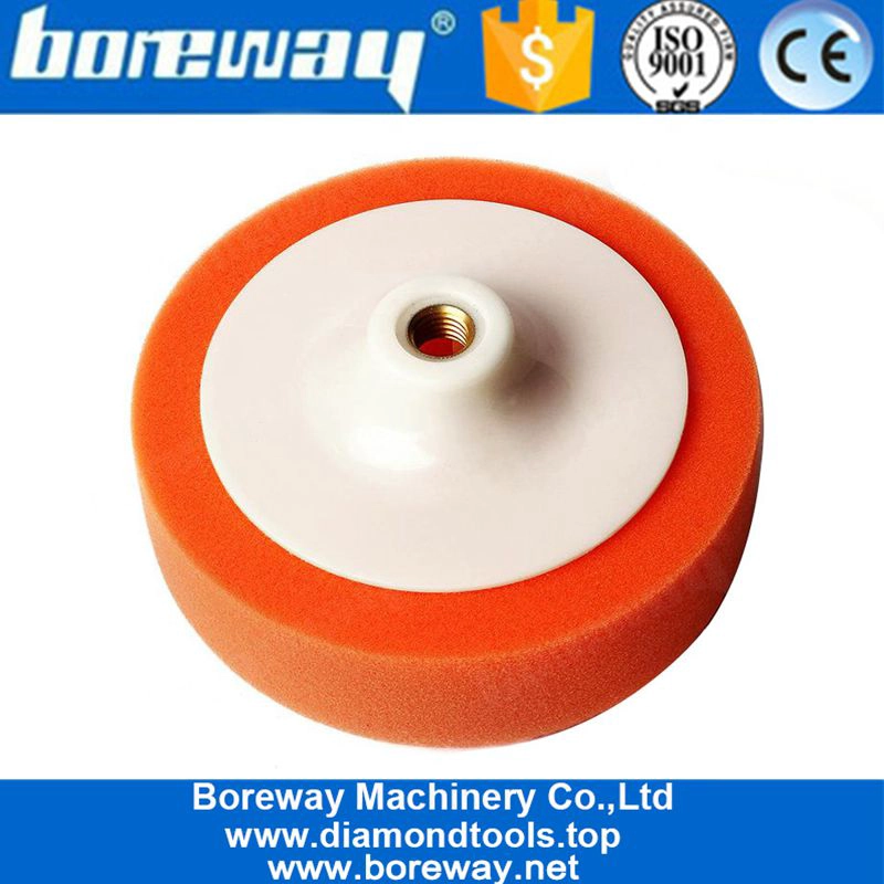 車のポリッシャーのワックスをかけることのための6inch車のスポンジのバフパッドM14 M16の糸