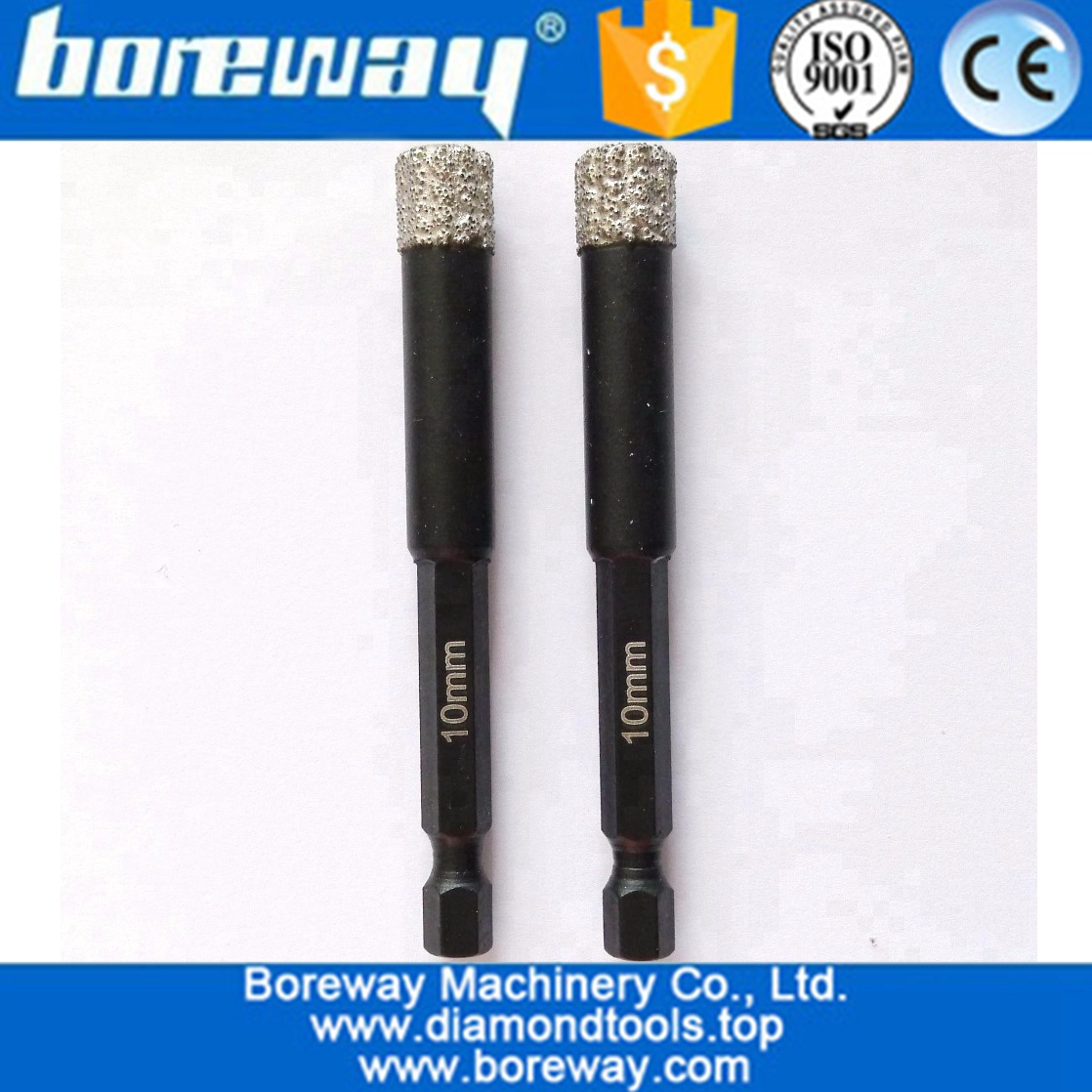 6mm-14mm vakuumgelötet Trockenbohrkronen mit Schnellkupplungs-Diamantbohrkronen für Bohrgestein aus Steingranitmarmor