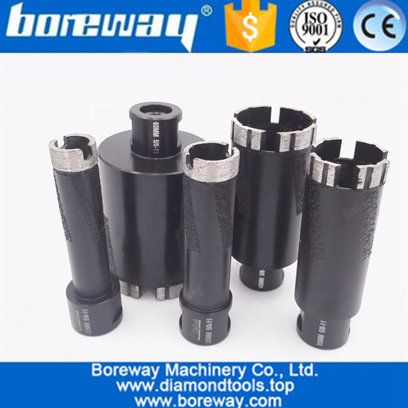 6ミリメートル -  65ミリメートルレーザー溶接ダイヤモンドドリルコアビット掘削花崗岩大理石石ダイヤモンドコアビットドリル穴のための硬い材料を見た