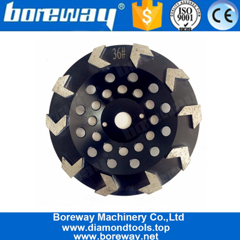 Mola a tazza da 7 pollici da 10 pollici con mola diamantata ad alta nitidezza per pavimenti in terracotta di cemento