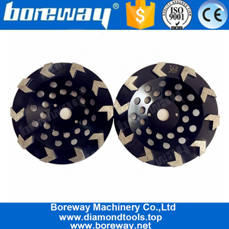 Mola a tazza da 7 pollici da 10 pollici con mola diamantata ad alta nitidezza per pavimenti in terracotta di cemento