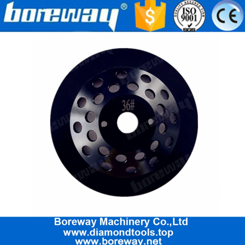 Disco abrasivo diamantato a 7 pollici da 6 pollici con 6 segmenti a freccia per pavimenti in cemento