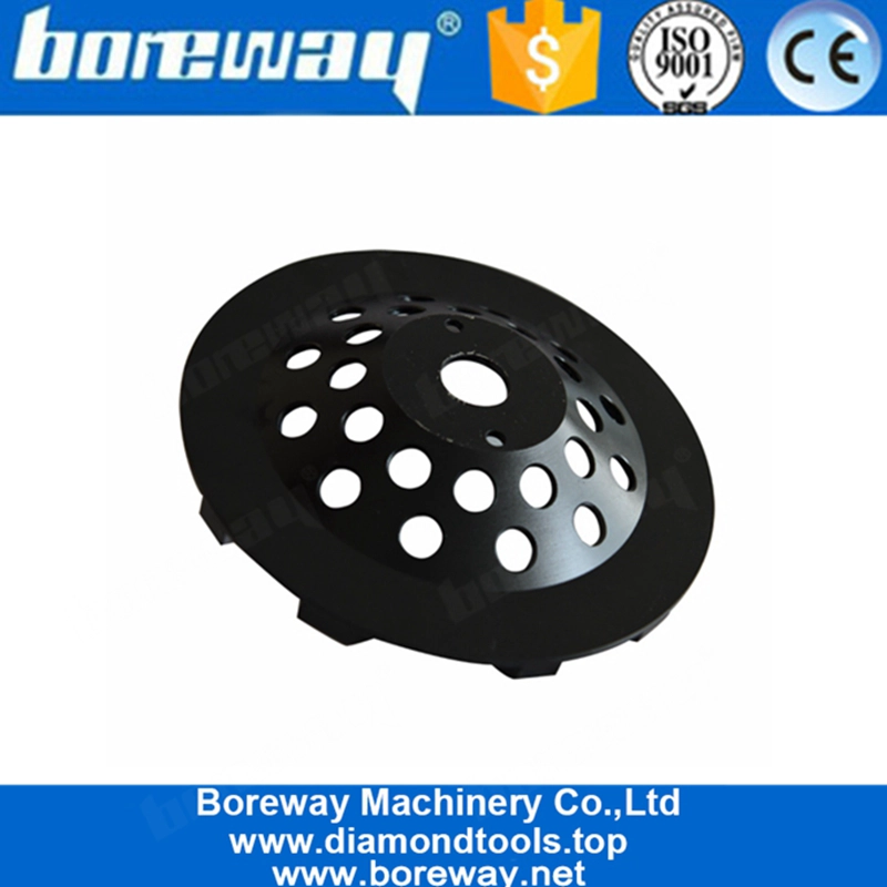 Disco abrasivo diamantato a 7 pollici da 6 pollici con 6 segmenti a freccia per pavimenti in cemento