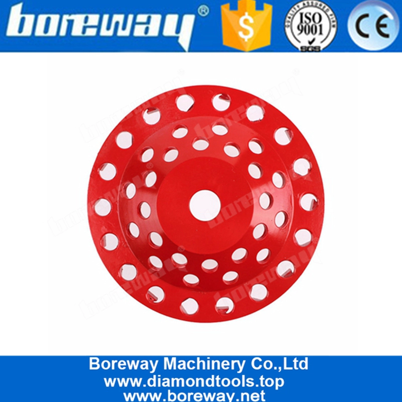 7 Zoll achtzehn Pfeilsegmente Diamant-Betonschleifscheibe für Beton-Terrazzoboden