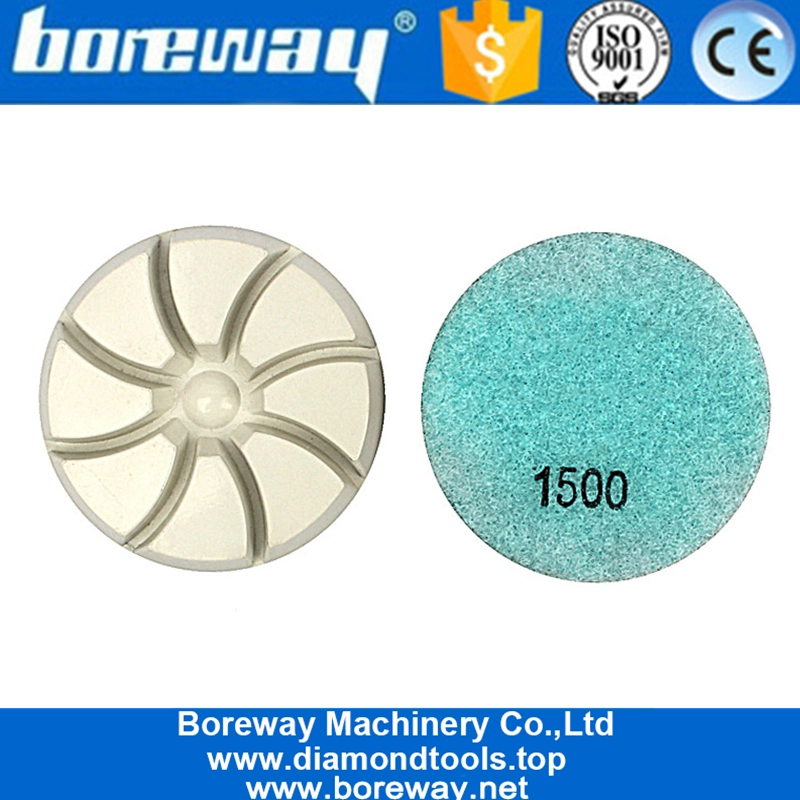 7 Step Dry Verwenden Sie Diamantharz-Polierpads für Betonböden