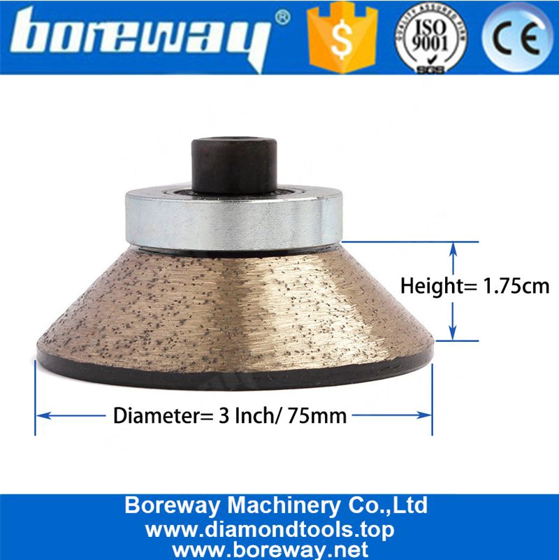 花こう岩の大理石のコンクリートのための75mm M10の糸のダイヤモンドのプロフィールの車輪