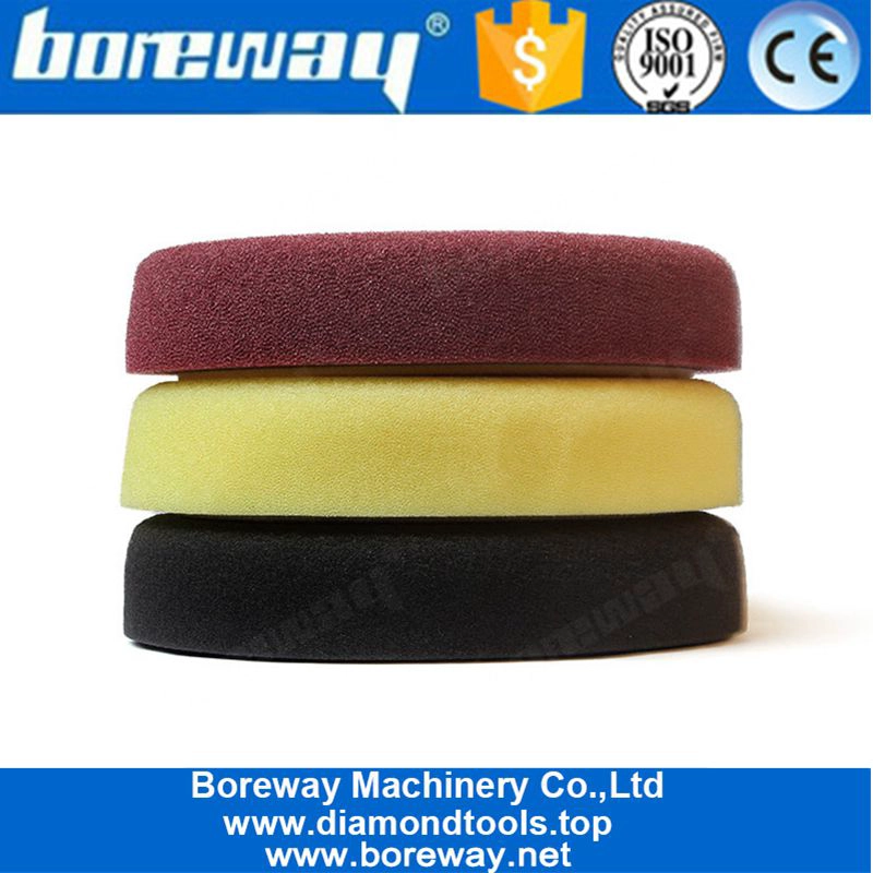 7インチスポンジバフ研磨パッド+車のワックス洗浄用6インチバッカーパッド