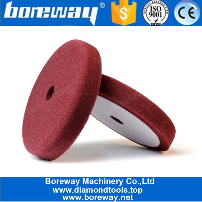 7インチスポンジバフ研磨パッド+車のワックス洗浄用6インチバッカーパッド