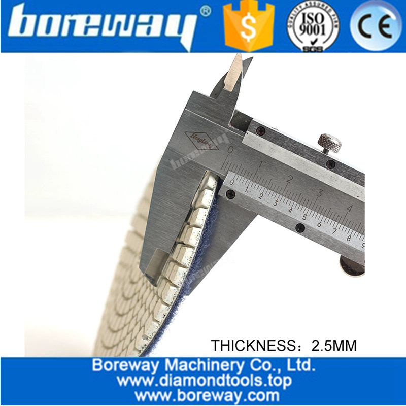 ग्रेनाइट और संगमरमर के साथ 7pcs 4 इंच 100 मिमी गीला हीरा चमकाने पैड