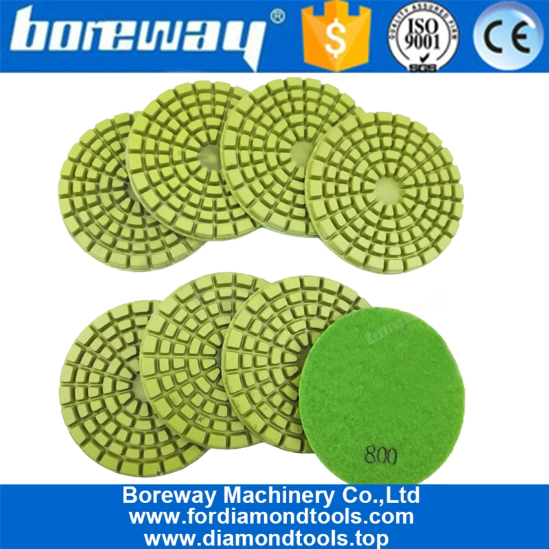 8Pcs 4inch Floor Renew Sanding Discs Repairing for Beton 100mm Resin Bond Concrete Floor polishing pads