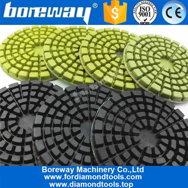 8Pcs 4inch Floor Renew Sanding Discs Repairing for Beton 100mm Resin Bond Concrete Floor polishing pads