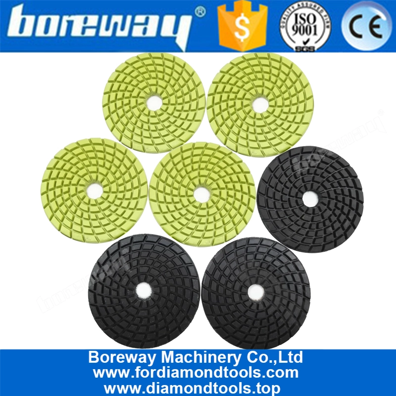 8Pcs 4inch Floor Renew Sanding Discs Repairing for Beton 100mm Resin Bond Concrete Floor polishing pads