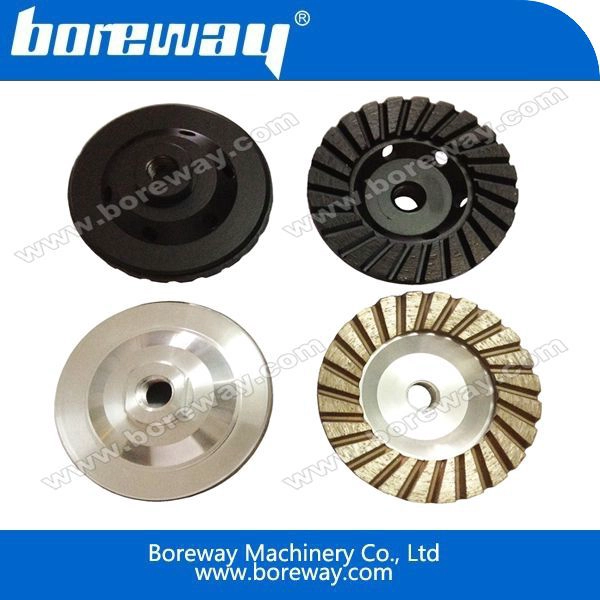 Aluminum Diamond Terrazzo Cup Grinding Wheel With Hot Pressed