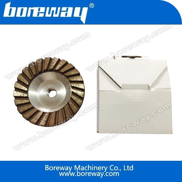 Aluminum Diamond Terrazzo Cup Grinding Wheel With Hot Pressed