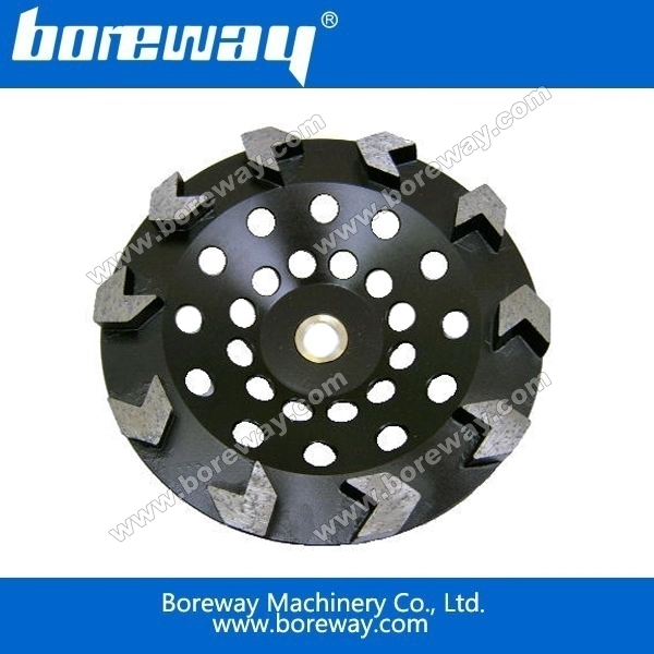 矢印セグメントダイヤモンドカップホイール