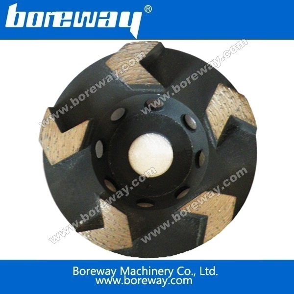 矢印セグメントダイヤモンドカップホイール