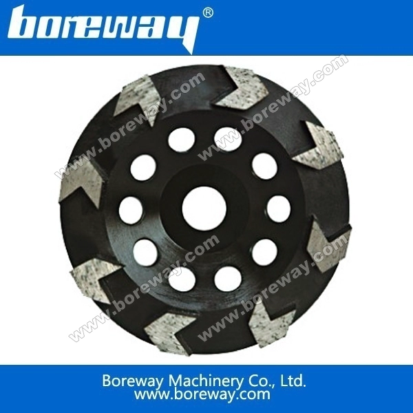 矢印セグメントダイヤモンドカップホイール