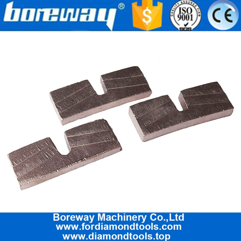 BOREWAYUスロットシルバー溶接エッジカッティングダイヤモンドセグメントメーカー