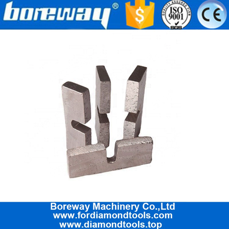 BOREWAYUスロットシルバー溶接エッジカッティングダイヤモンドセグメントメーカー