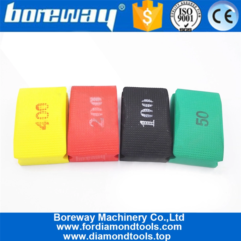 Massima qualità Punzonatura elettrodeposta a diamante diamantata Pad 90X55MM Cuscinetto a forma di diamante con retro in gommapiuma