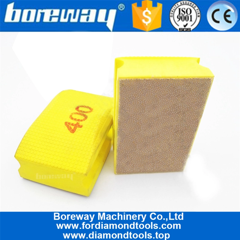 Massima qualità Punzonatura elettrodeposta a diamante diamantata Pad 90X55MM Cuscinetto a forma di diamante con retro in gommapiuma