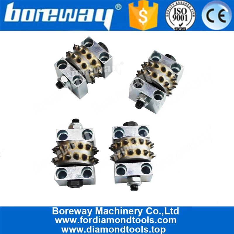 समर्थन के साथ Boreway 30 पिन सेगमेंट लीची सरफेस कंक्रीट फ्लोर ग्राइंडिंग बुश हैमर रोलर्स टूल्स