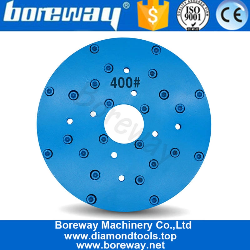 Boreway 8 Inch 10 Inch 400 # ओवल शार्प मेटल सेग्मेंटेड ग्राइंडिंग टॉप क्वालिटी पॉलिशिंग और ग्राइंडिंग डिस्क फॉर यूनाइट