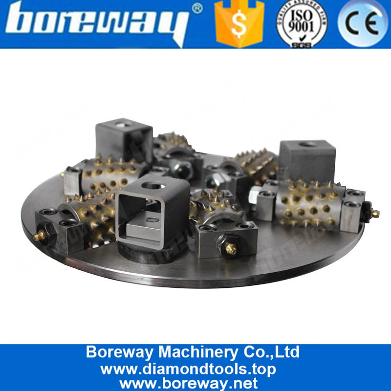 Boreway D300x6Tx45S Bush Hammer Superficie Macina Disco Ruota Utensile Pietra Granito Marmo Calcestruzzo per rettificatrice per pavimenti
